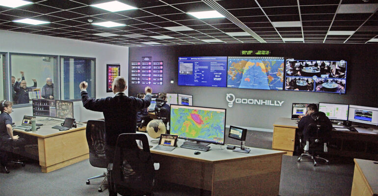 Goonhilly's Staff celebrate 'touchdown' of Moon Lander